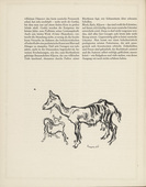 Richard Seewald. Goats (Ziegen) (tailpiece, page 128) from the periodical M&uuml;nchner Bl&auml;tter f&uuml;r Dichtung und Graphik, vol. 1, no. 8 (August 1919). 1919