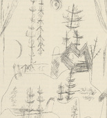 Paul Klee. Forest (Wald) (plate, page 142) from the periodical M&uuml;nchner Bl&auml;tter f&uuml;r Dichtung und Graphik, vol. 1, no. 9 (September 1919). 1919