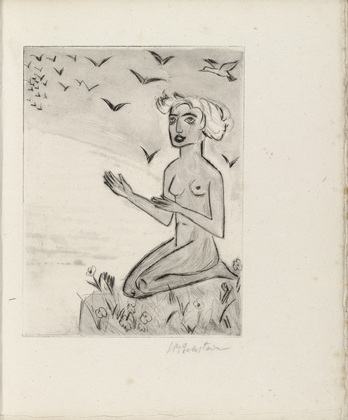 Max Pechstein. Plate (facing page 16) from Yali und sein weisses Weib (Yali and His White Wife). (1923)