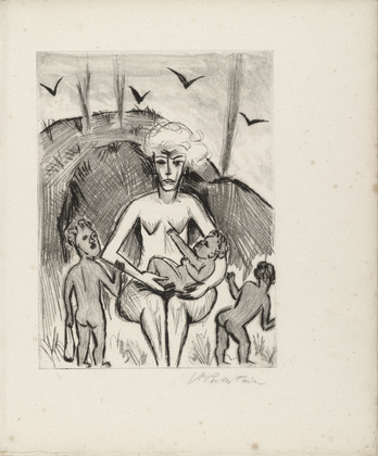 Max Pechstein. Plate (facing page 26) from Yali und sein weisses Weib (Yali and His White Wife). (1923)