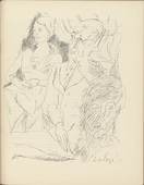 Rudolf Grossmann. The Loge (Die Loge) (plate, page 153) from the periodical M&uuml;nchner Bl&auml;tter f&uuml;r Dichtung und Graphik, vol. 1, no. 10 (October 1919). 1919