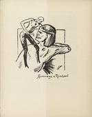 Alfred Kubin. Homage to Rimbaud (Hommage &agrave; Rimbaud) (plate, page 161) from the periodical M&uuml;nchner Bl&auml;tter f&uuml;r Dichtung und Graphik, vol. 1, no. 11/12 (December 1919). 1919