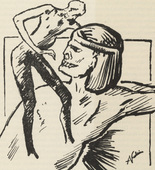 Alfred Kubin. Homage to Rimbaud (Hommage &agrave; Rimbaud) (plate, page 161) from the periodical M&uuml;nchner Bl&auml;tter f&uuml;r Dichtung und Graphik, vol. 1, no. 11/12 (December 1919). 1919
