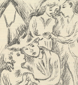 Max Unold. Untitled (plate, page 169) from the periodical M&uuml;nchner Bl&auml;tter f&uuml;r Dichtung und Graphik, vol. 1, no. 11/12 (December 1919). 1919