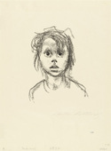 K&auml;the Kollwitz. Child's Head (Kinderkopf). (1925)