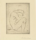 Wilhelm Lehmbruck. Penitent (B&uuml;&szlig;er). (1912, printed 1920)