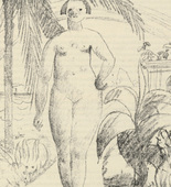 Walther Teutsch. Untitled (plate, page 177) from the periodical M&uuml;nchner Bl&auml;tter f&uuml;r Dichtung und Graphik, vol. 1, no. 11/12 (December 1919). 1919