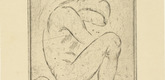 Wilhelm Lehmbruck. Penitent (B&uuml;&szlig;er). (1912, printed 1920)