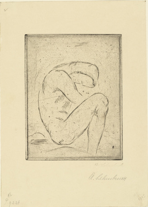 Wilhelm Lehmbruck. Penitent (B&uuml;&szlig;er). (1912, printed 1920)
