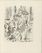 Lovis Corinth. Part of Fresco Painting from Pisa's Campo Santo (Teil eines Freskogem&auml;ldes vom Campo Santo zu Pisa) (plate facing page 72) from Gesammelte Schriften (Collected Writings). 1920