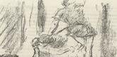 Lovis Corinth. Part of Fresco Painting from Pisa's Campo Santo (Teil eines Freskogem&auml;ldes vom Campo Santo zu Pisa) (plate facing page 72) from Gesammelte Schriften (Collected Writings). 1920