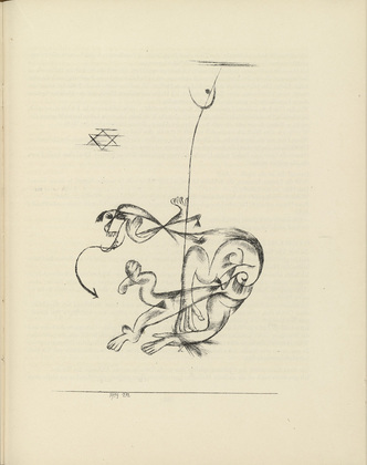 Paul Klee. The Nightmare (Der schreckliche Traum) (plate, page 185) from the periodical M&uuml;nchner Bl&auml;tter f&uuml;r Dichtung und Graphik, vol. 1, no. 11/12 (December 1919). 1919