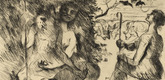 Lovis Corinth. Daphnis and Chloe (Daphnis und Chloe) from Classical Legends (Antike Legenden). 1919