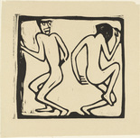 Christian Rohlfs. Two Dancers (Zwei Tanzende) from the portfolio New European Graphics, 5th Portfolio: German Artists, 1921 (Neue Europ&auml;ische Graphik, 5. Mappe: Deutsche K&uuml;nstler, 1921). (c. 1913, published 1923)