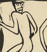Christian Rohlfs. Two Dancers (Zwei Tanzende) from the portfolio New European Graphics, 5th Portfolio: German Artists, 1921 (Neue Europ&auml;ische Graphik, 5. Mappe: Deutsche K&uuml;nstler, 1921). (c. 1913, published 1923)