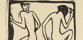 Christian Rohlfs. Two Dancers (Zwei Tanzende) from the portfolio New European Graphics, 5th Portfolio: German Artists, 1921 (Neue Europ&auml;ische Graphik, 5. Mappe: Deutsche K&uuml;nstler, 1921). (c. 1913, published 1923)