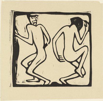 Christian Rohlfs. Two Dancers (Zwei Tanzende) from the portfolio New European Graphics, 5th Portfolio: German Artists, 1921 (Neue Europ&auml;ische Graphik, 5. Mappe: Deutsche K&uuml;nstler, 1921). (c. 1913, published 1923)