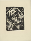 Gerhardt von Ruckteschell. Prophet  from the periodical K&uuml;ndung, vol. 1, no. 1 (January 1921). 1921 (executed 1920)