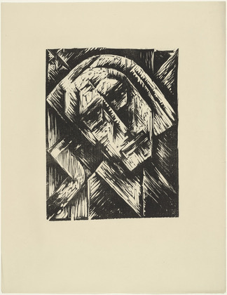 Gerhardt von Ruckteschell. Prophet  from the periodical K&uuml;ndung, vol. 1, no. 1 (January 1921). 1921 (executed 1920)