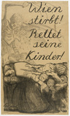 K&auml;the Kollwitz. Vienna Is Dying! Save Its Children! (Wien stirbt! Rettet seine Kinder!). 1920