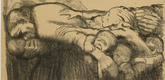 K&auml;the Kollwitz. Vienna Is Dying! Save Its Children! (Wien stirbt! Rettet seine Kinder!). 1920