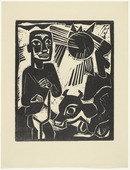 Willi Titze. The Farmer (Der Bauer) from the periodical K&uuml;ndung, vol. 1, no. 1 (January 1921). 1921 (executed 1920)
