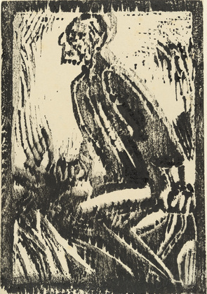Christian Rohlfs. Elijah with the Raven II (large version) [Elias mit dem Raben II (gro&szlig;)]. (c. 1915-16)