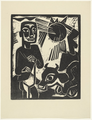 Willi Titze. The Farmer (Der Bauer) from the periodical K&uuml;ndung, vol. 1, no. 1 (January 1921). 1921 (executed 1920)