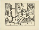 Lasar Segall. In the Studio (Im Atelier) from the periodical K&uuml;ndung, vol. 1, no. 2 (February 1921). 1921 (executed 1920)