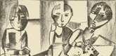 Lasar Segall. In the Studio (Im Atelier) from the periodical K&uuml;ndung, vol. 1, no. 2 (February 1921). 1921 (executed 1920)