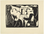 Franz Radziwill. Travails of Love (Liebesgram) from the periodical K&uuml;ndung, vol. 1, no. 3 (March 1921). 1921 (executed 1920-21)