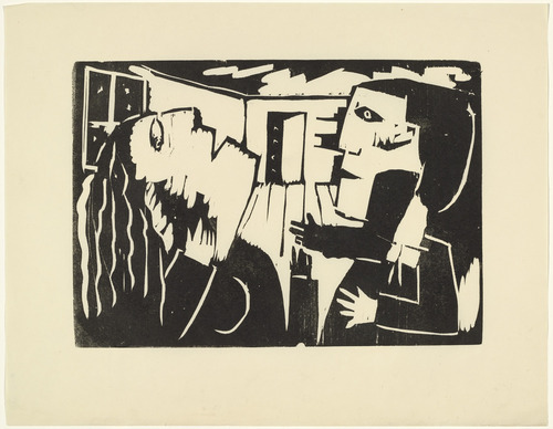 Franz Radziwill. Travails of Love (Liebesgram) from the periodical K&uuml;ndung, vol. 1, no. 3 (March 1921). 1921 (executed 1920-21)