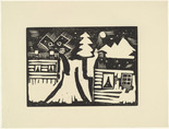 Franz Radziwill. Landscape (Landschaft) from the periodical K&uuml;ndung, vol. 1, no. 3 (March 1921). 1921 (executed 1920-21)
