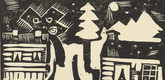 Franz Radziwill. Landscape (Landschaft) from the periodical K&uuml;ndung, vol. 1, no. 3 (March 1921). 1921 (executed 1920-21)