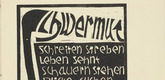 Karl Opfermann. Melancholia (Schwermut) from the periodical K&uuml;ndung, vol. 1, no. 2 (February 1921). 1921 (executed 1920)