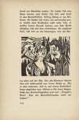 Ernst Ludwig Kirchner. As Josua Gr&uuml;bler Found his Way: Josua and Priska (Wie Josua Gr&uuml;bler seinen Weg fand: Josua und Priska) (in-text plate, page 214) from  Neben der Heerstrasse (Off the Main Road). 1923