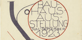Oskar Schlemmer. Postcard for the Bauhaus Exhibition (Postkarte f&uuml;r die Bauhaus-Ausstellung). (1923)