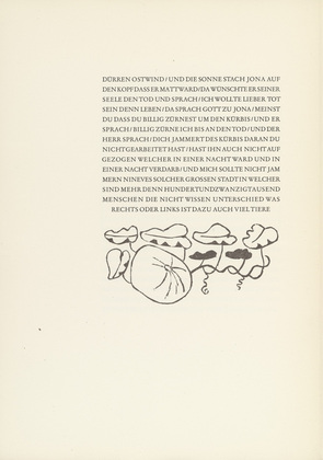 Gerhard Marcks. The Gourd (Der K&uuml;rbis) from Jonah (Jona). (1950)