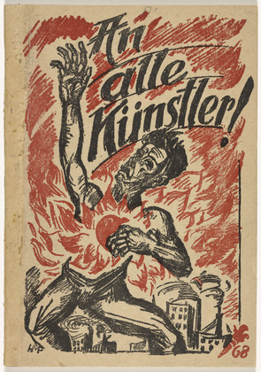 Max Pechstein. Title page from the pamphlet An alle K&uuml;nstler! (To All Artists!). 1919