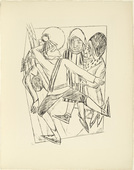Max Beckmann. The Ice Skater (Der Schlittschuhl&auml;ufer) fromTrip to Berlin 1922 (Berliner Reise 1922). 1922