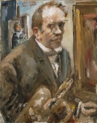 Lovis Corinth. Self-Portrait with Palette. April 1924