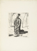 Max Beckmann. Christ in the Desert (Large Figure) (Christus in der W&uuml;ste [Grosse Figur])  from Six Lithographs to the New Testament (Sechs Lithographien zum Neuen Testament). (1911)