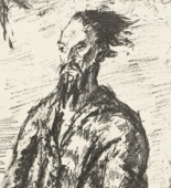 Max Beckmann. Christ in the Desert (Large Figure) (Christus in der W&uuml;ste [Grosse Figur])  from Six Lithographs to the New Testament (Sechs Lithographien zum Neuen Testament). (1911)