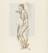 Georg Gelbke. Dancing Nude (Tanzender Akt) (plate, preceding p. 41) from K&uuml;nstler abseits vom Wege. 10 Jahre deutscher Kunst in der Provinz. 1918