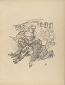 Oskar Kokoschka. Aristoteles and Phyllis (plate, folio 5) from Die Chinesische Mauer (The Great Wall of China). 1914 (executed 1913)