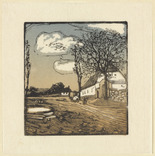 Emil Orlik. Bohemian Village (B&ouml;hmisches Dorf) from Small Woodcuts (Kleine Holzschnitte). 1920 (prints executed 1896-1899)