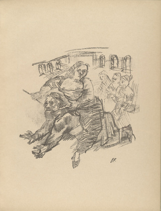 Oskar Kokoschka. Aristoteles and Phyllis (plate, folio 5) from Die Chinesische Mauer (The Great Wall of China). 1914 (executed 1913)