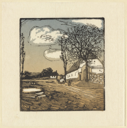 Emil Orlik. Bohemian Village (B&ouml;hmisches Dorf) from Small Woodcuts (Kleine Holzschnitte). 1920 (prints executed 1896-1899)