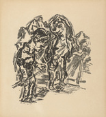 Ren&eacute; Beeh. The Fool of Manegg (Der Narr auf Manegg) (plate 10) from Gottfried Keller-Bilderbuch. Zum Hundertsten Geburtstag Gottfried Kellers. 1914