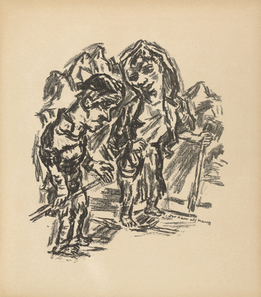 Ren&eacute; Beeh. The Fool of Manegg (Der Narr auf Manegg) (plate 10) from Gottfried Keller-Bilderbuch. Zum Hundertsten Geburtstag Gottfried Kellers. 1914
